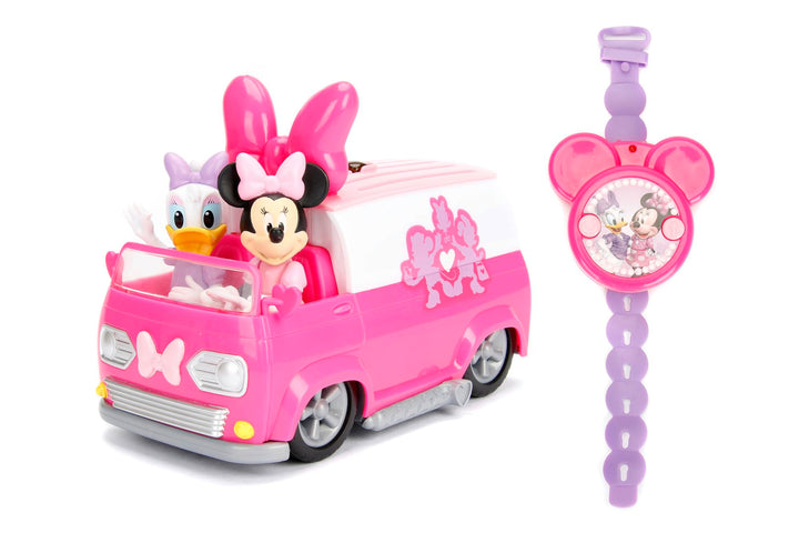 Jada Toys 253074004 Mickie Mouse IRC Minnie Happy Helper's Van, Mehrfarbig, Medium