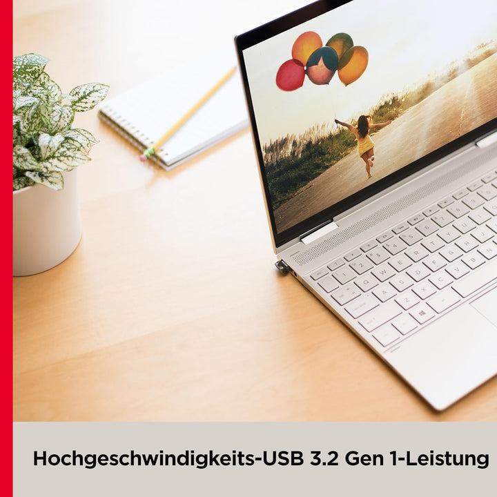 SanDisk Ultra Fit USB 3.2 Flash-Laufwerk 16 GB (Für Laptops, Spielkonsolen und Auto-Audiosysteme, Pl