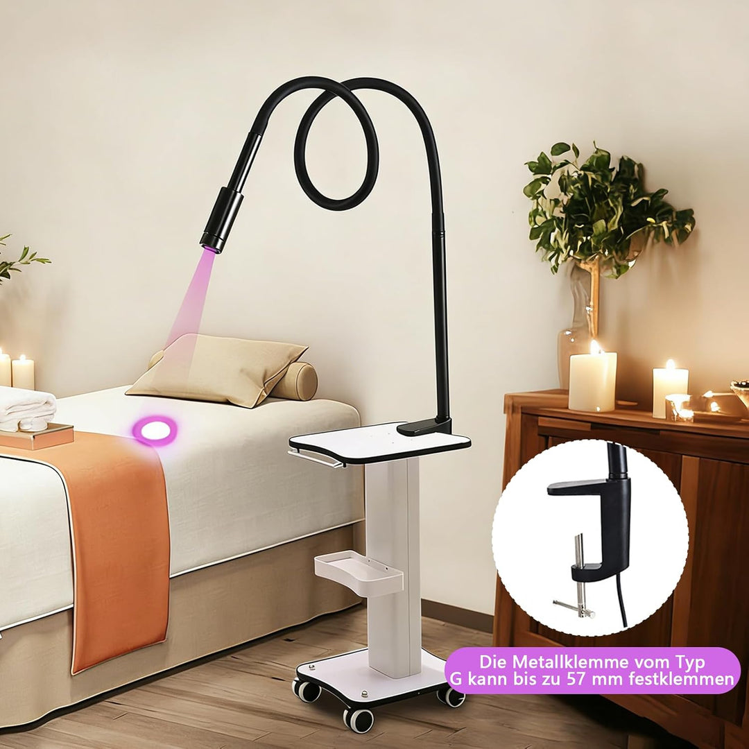 Wimpern Lampe, 5W UV-Wimpernlampe mit Fusspedal für Lichthärtenden, Wimpernverlängerungen Wimpernlic