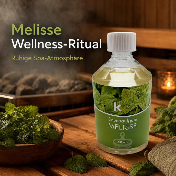 KK Sauna Aufguss Konzentrate PREMIUM | 500 ml Flasche | Made in Germany | Wellness für Zuhause | Mel