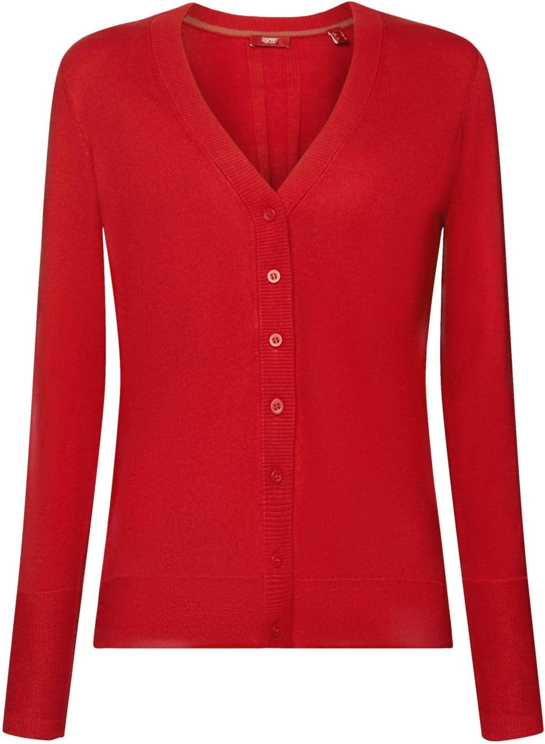 ESPRIT Cardigan mit V-Ausschnitt XXS Dark Red, XXS Dark Red