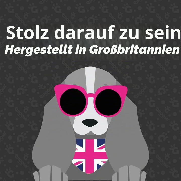 Groomi Tool für Tiere - Bürste zur Entfilzung und Entfernung von Unterwolle - Fellbürste für Katzen,