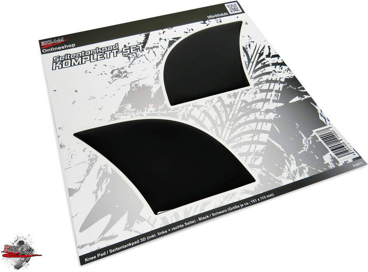 BIKE-label Tankpad Seitlich Motorrad Aufkleber Schwarz 810075