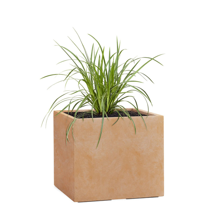 Pflanzwerk® Pflanzkübel Cube Terrakotta 45x55x55cm *Frostbeständiger Blumenkübel* *UV-Schutz* *Quali