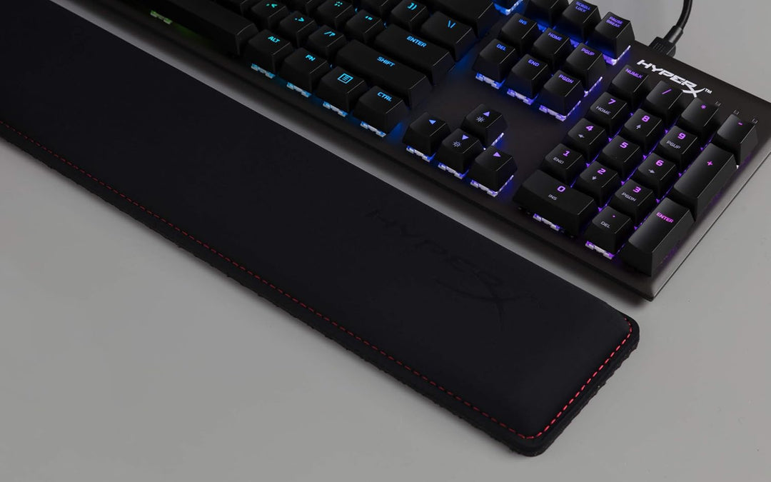 HyperX HX-WR Wrist Rest Pad, Schwarz & Kensington K52802WW ErgoSoft Handgelenkauflage (für Standardm