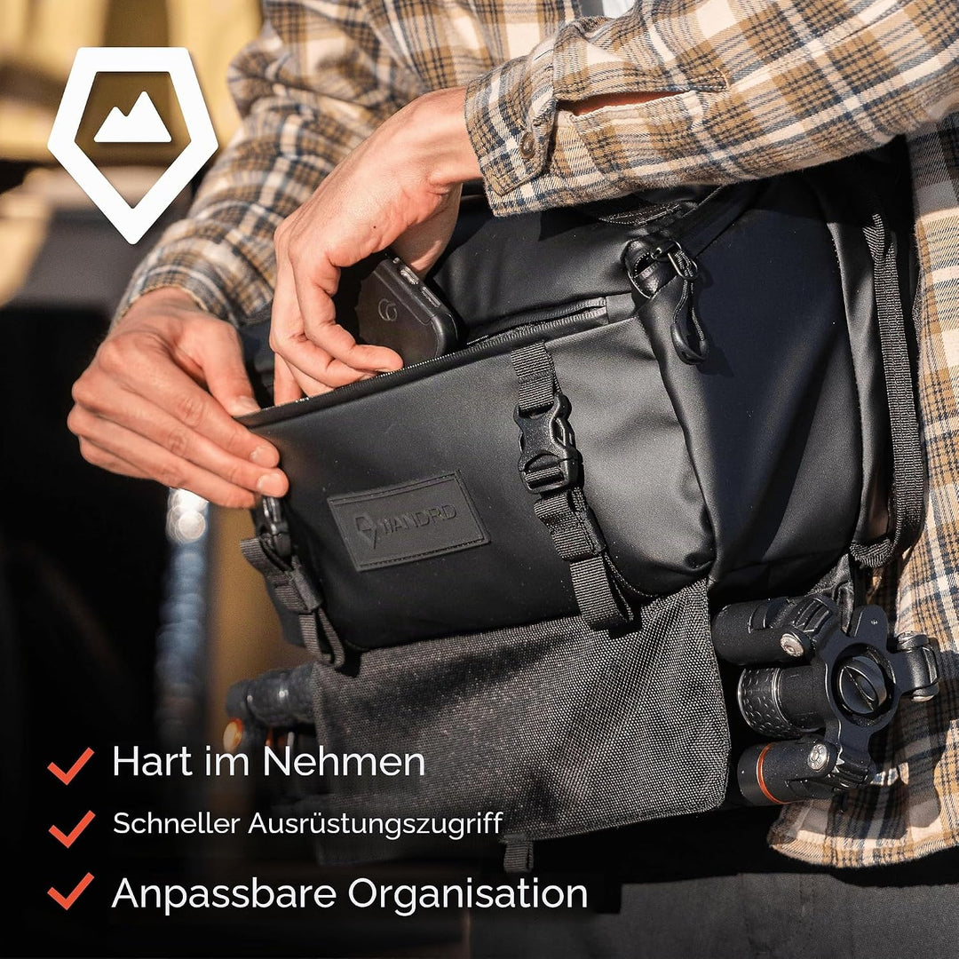 WANDRD Rogue Sling 0Y-784H-R8U9 Tasche mit 9 l Fassungsvermögen, leicht, wetterbeständig, für den tä