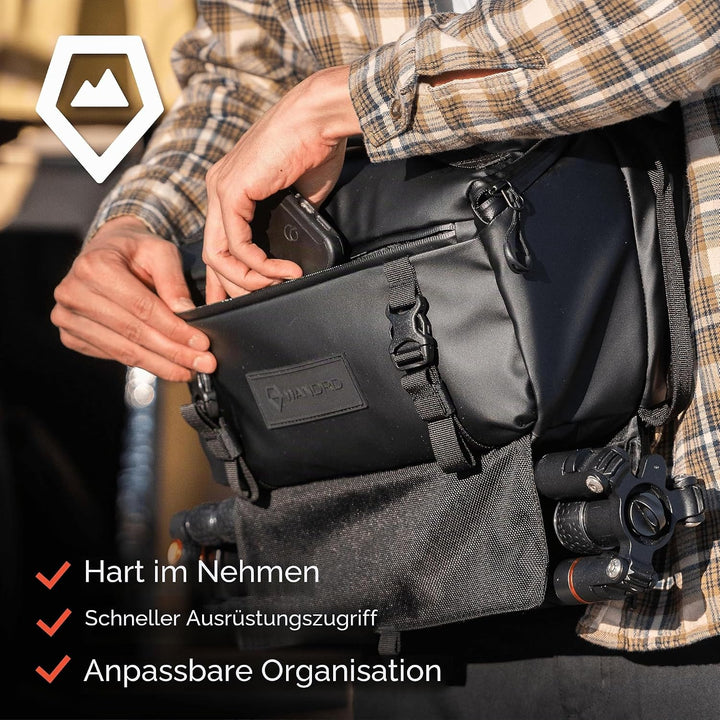 WANDRD Rogue Sling 0Y-784H-R8U9 Tasche mit 9 l Fassungsvermögen, leicht, wetterbeständig, für den tä