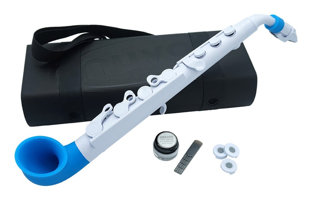Nuvo Instrumental n510jwbl weiss mit blauem Rand jsax