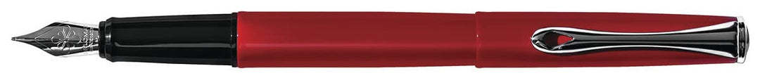 Diplomat D40601023 Esteem Red Lacquer Füllfederhalter Fine Nib Alle Metallgehäuse rot