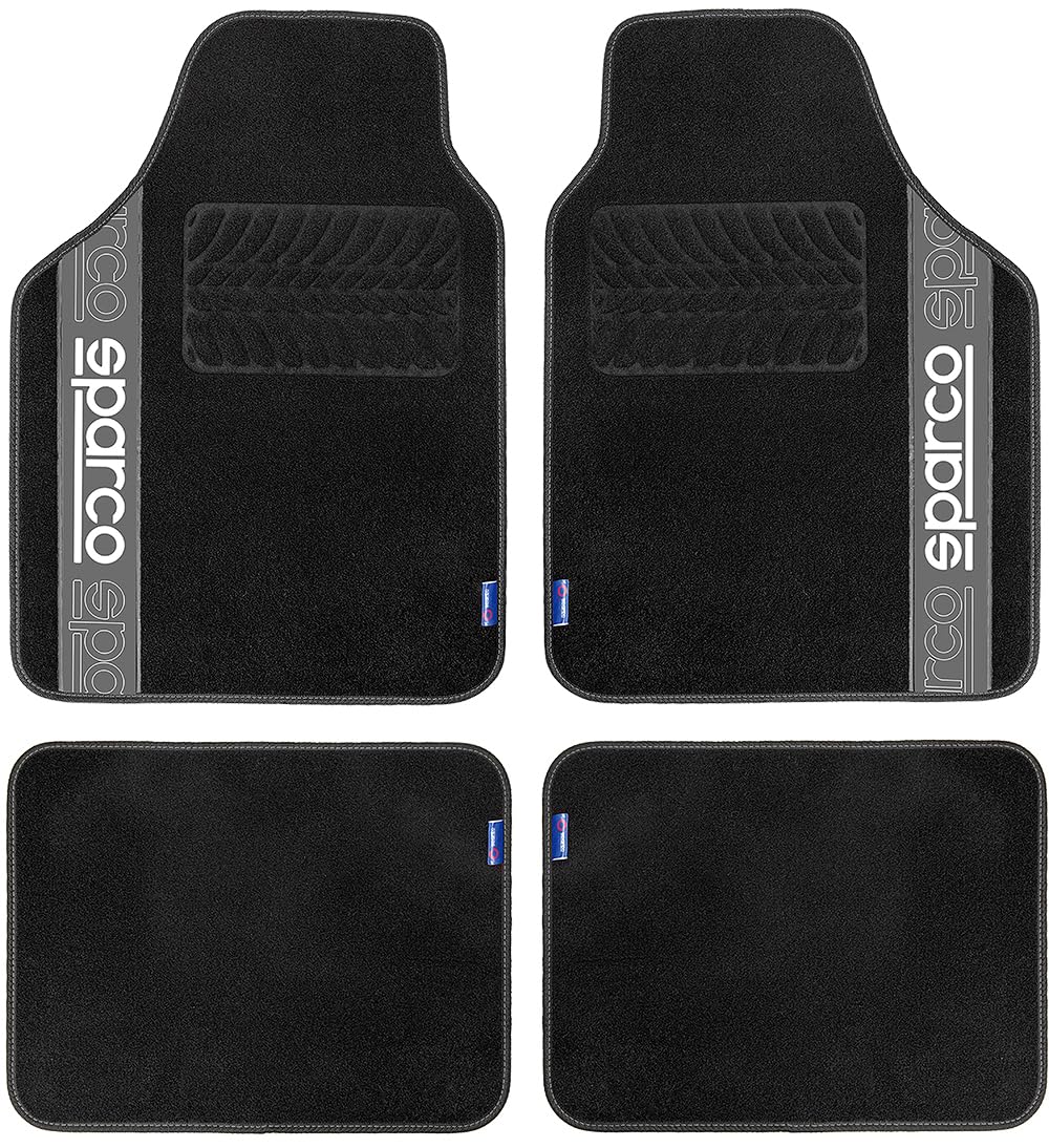 Sparco Teppichboden F510 Schwarz/Grau Teppichboden TEPPICH F510 GRAU, TEPPICH F510 GRAU