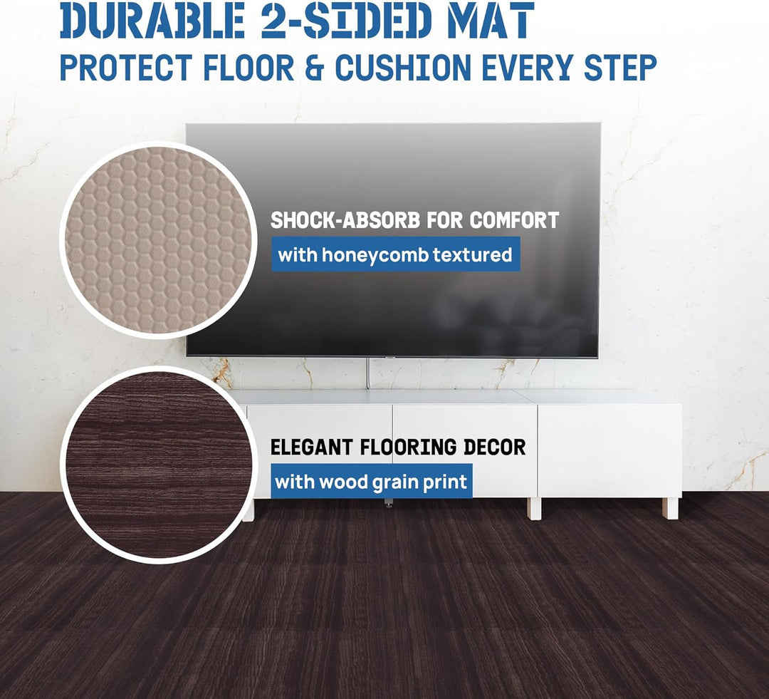 Yes4All 30x30 cm bis zu 3.3 m² Set 12/16/36 Eva Matten Schutzmatten Bodenschutz Bodenfliesen Sportma