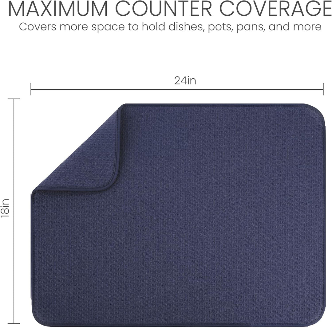 XXL-Geschirrmatte, 61 x 43,2 cm (grösste Matte) Mikrofaser-Abtropfmatte, super saugfähig von Bellema
