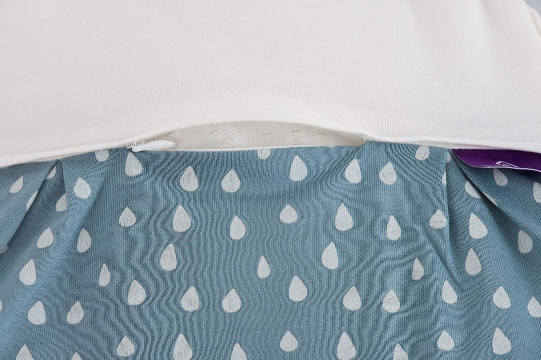 Träumeland S0102703 Aussenschlafsack LIEBMICH Tropfen Ozeanblau 56/62, mehrfarbig