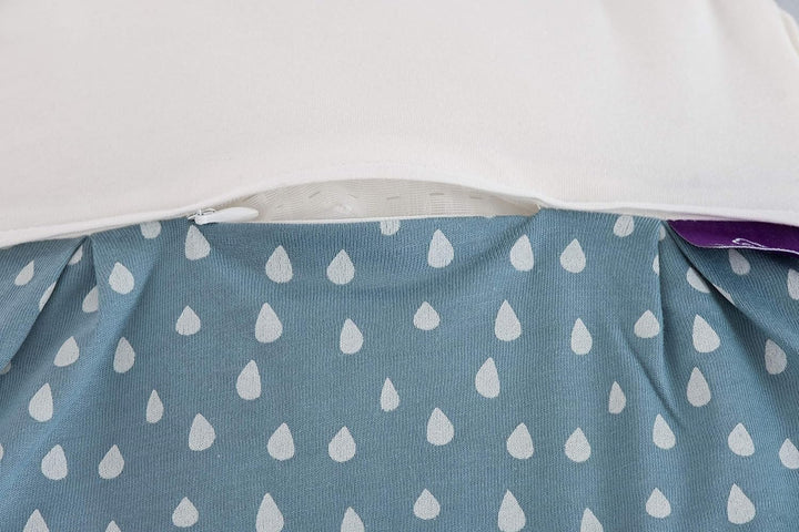 Träumeland S0102703 Aussenschlafsack LIEBMICH Tropfen Ozeanblau 56/62, mehrfarbig