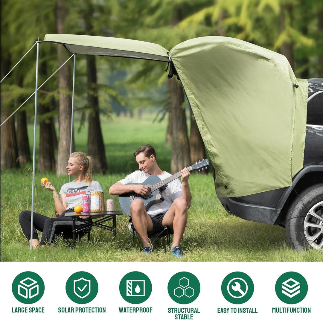 Universal Heckklappenzelt Caddy - Wasserdichtes Auto Heckzelt für Camping & Reisen mit UV-Schutz -St