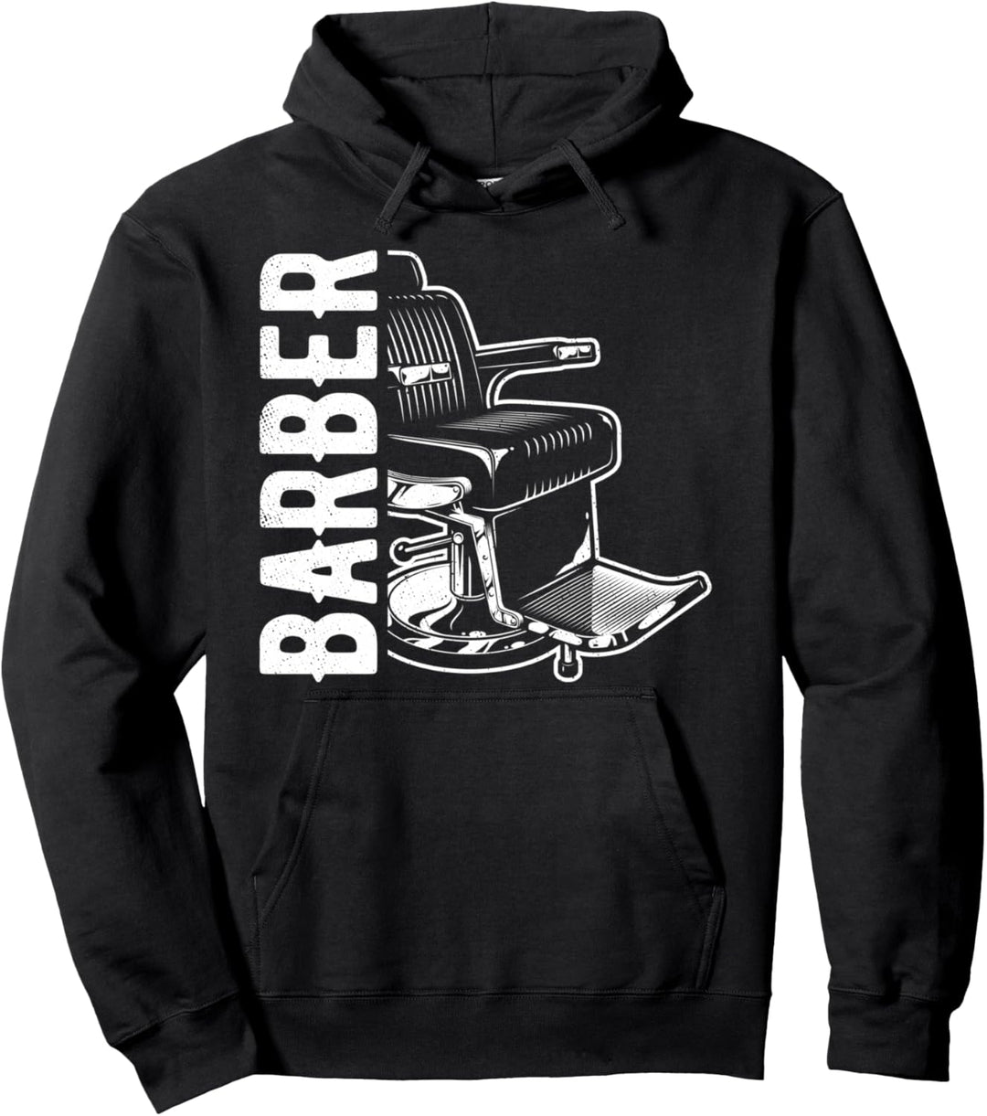 Friseur Barber Friseurstuhl Geschenk Haarschnitt Hairstylist Pullover Hoodie
