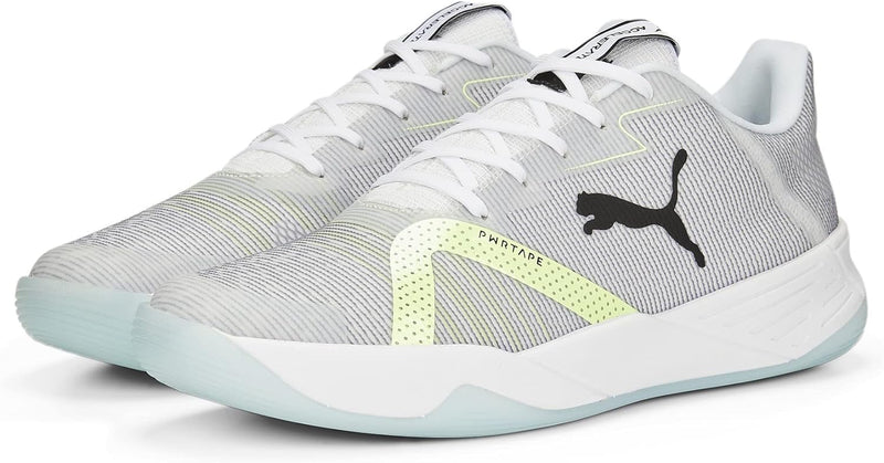 PUMA Unisex Accelerate Turbo Nitro Ii Hallenturnschuh 37.5 EU Puma White Puma Black Fizzy Light Nitr