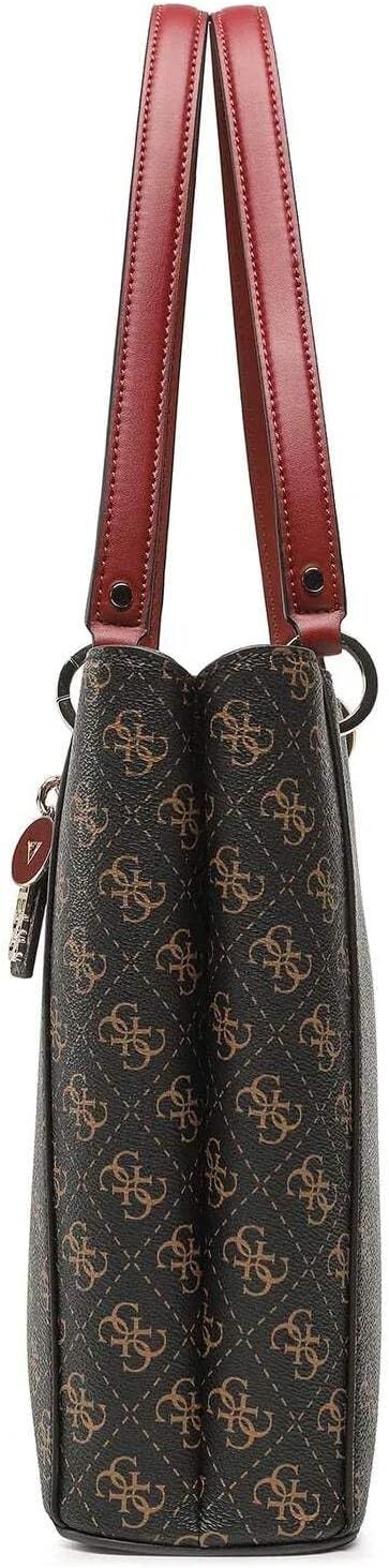 GUESS Damen Noelle Noel Tote Bag Braun, Braun