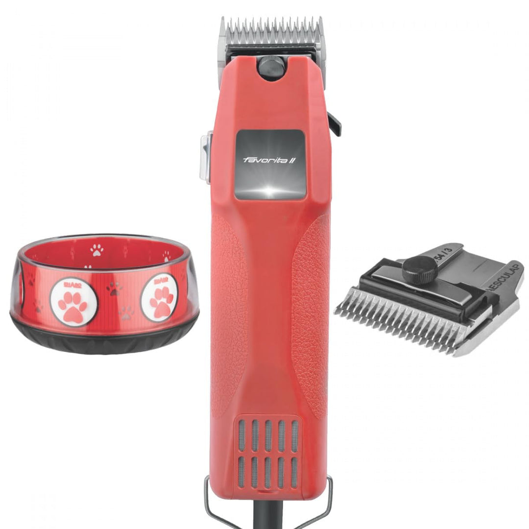 Aesculap EHASO Profi Hundeschermaschine GT-104 / Favorita 2 mit Scherkopf GT 710 1,8 mm + Aufschiebe