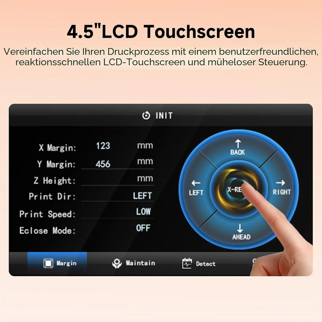 PLK DTF-Drucker A3 XP600 DTF, 2 x Druckgeschwindigkeit als L1800 & L805, automatische Reinigung, int