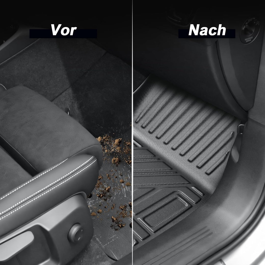 ECOZEN Fussmatten für Volvo XC40 2018-2026(Kraftstoffversion), Original 3D-Scan 3-lagiges TPE Gummim