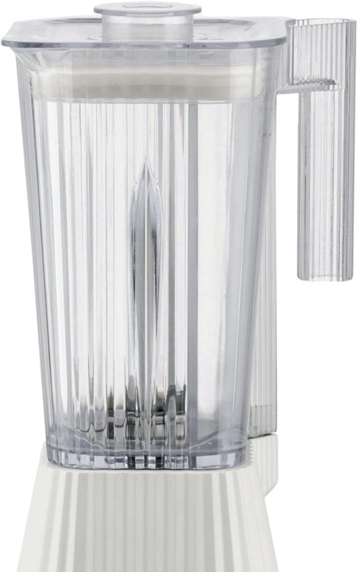 Alessi Plissé MDL09 W - Standmixer mit Abgestufter Karaffe, Thermoplastisches Harz, Europäischer Ste