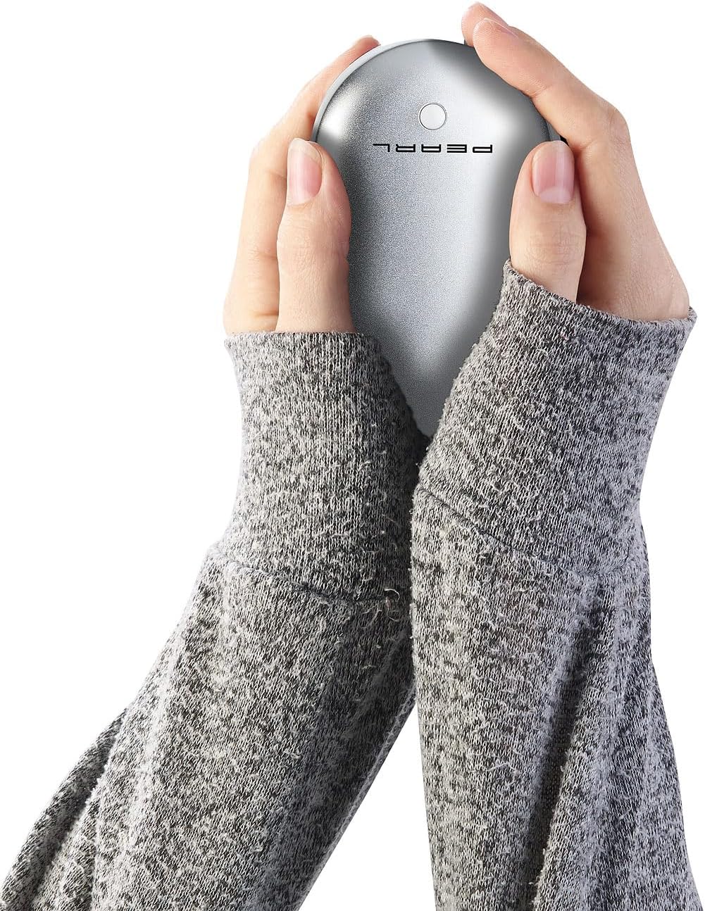 PEARL Taschenwärmer aufladbar: 2er-Set 2in1-Powerbanks mit Handwärmer, 4.000 mAh, 3 Temperaturstufen