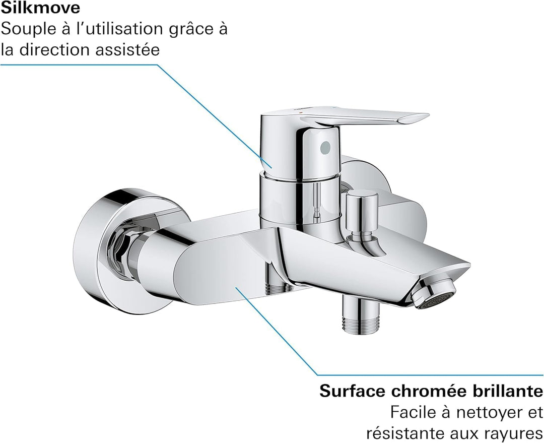 GROHE 33 300 003 EUROSMART Einhebelmischer Badewanne Chrom ohne Ausrüstung
