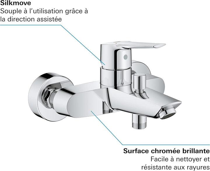 GROHE 33 300 003 EUROSMART Einhebelmischer Badewanne Chrom ohne Ausrüstung