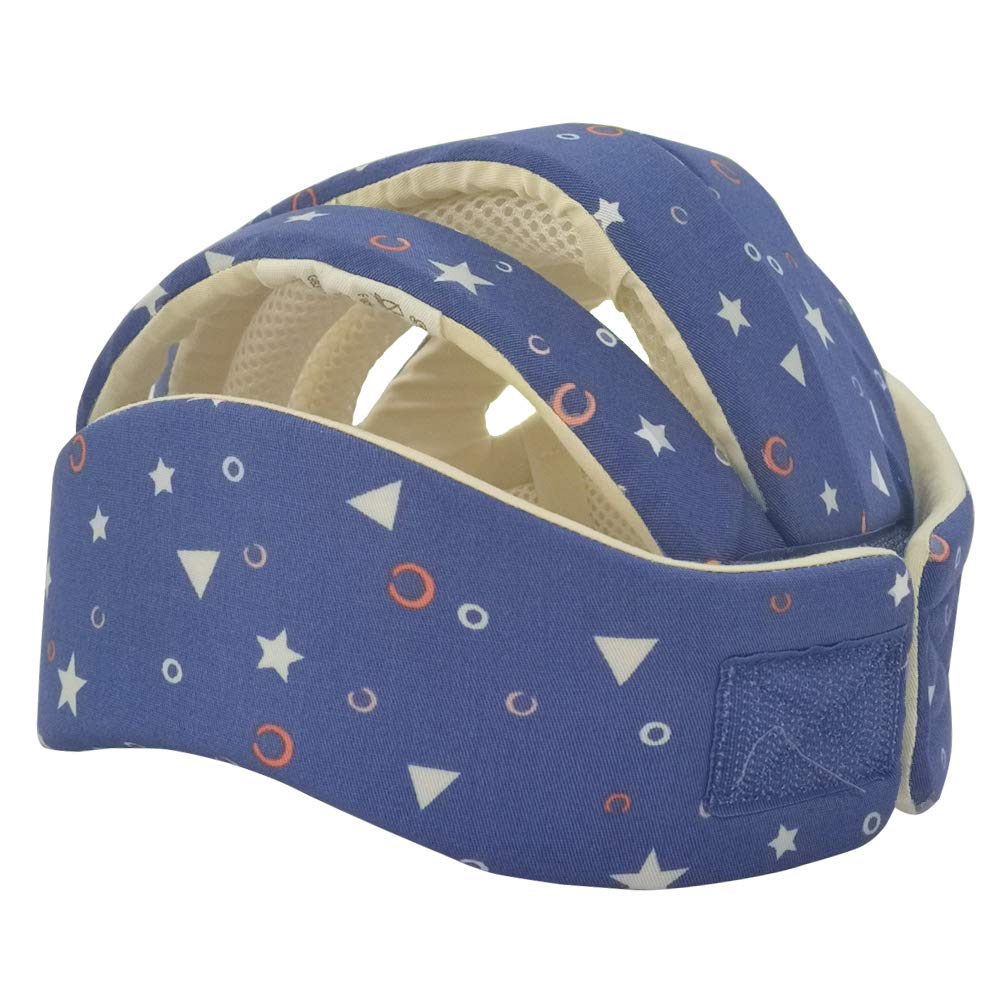IULONEE Baby Helm Kleinkind Schutzhut Kleinkind Kopfschutz Baumwolle Hut Kleinkind Verstellbarer Sch