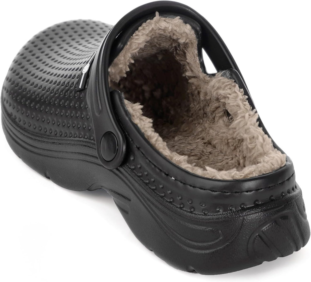Eagsouni Damen Herren Lined Clogs Winter Hausschuhe Gefüttert Pantoletten Gartenschuhe Wärme Pantoff