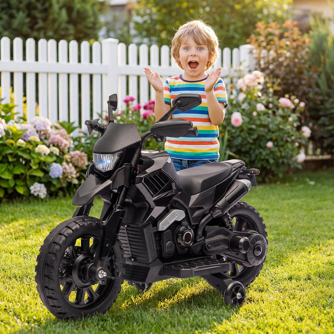 GarveeLife Elektrisches Kinder-Motorrad mit Musik &amp; Scheinwerfer | 6V Akku, bis 3 km/h, für Kinder v