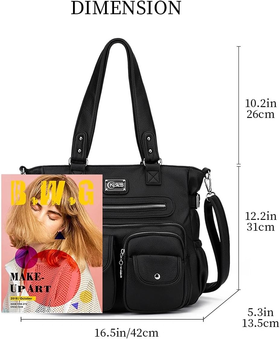 KL928 Handtasche Damen Tasche Umhängetasche Schultertasche Damentaschen gross für Damen Frauentasche