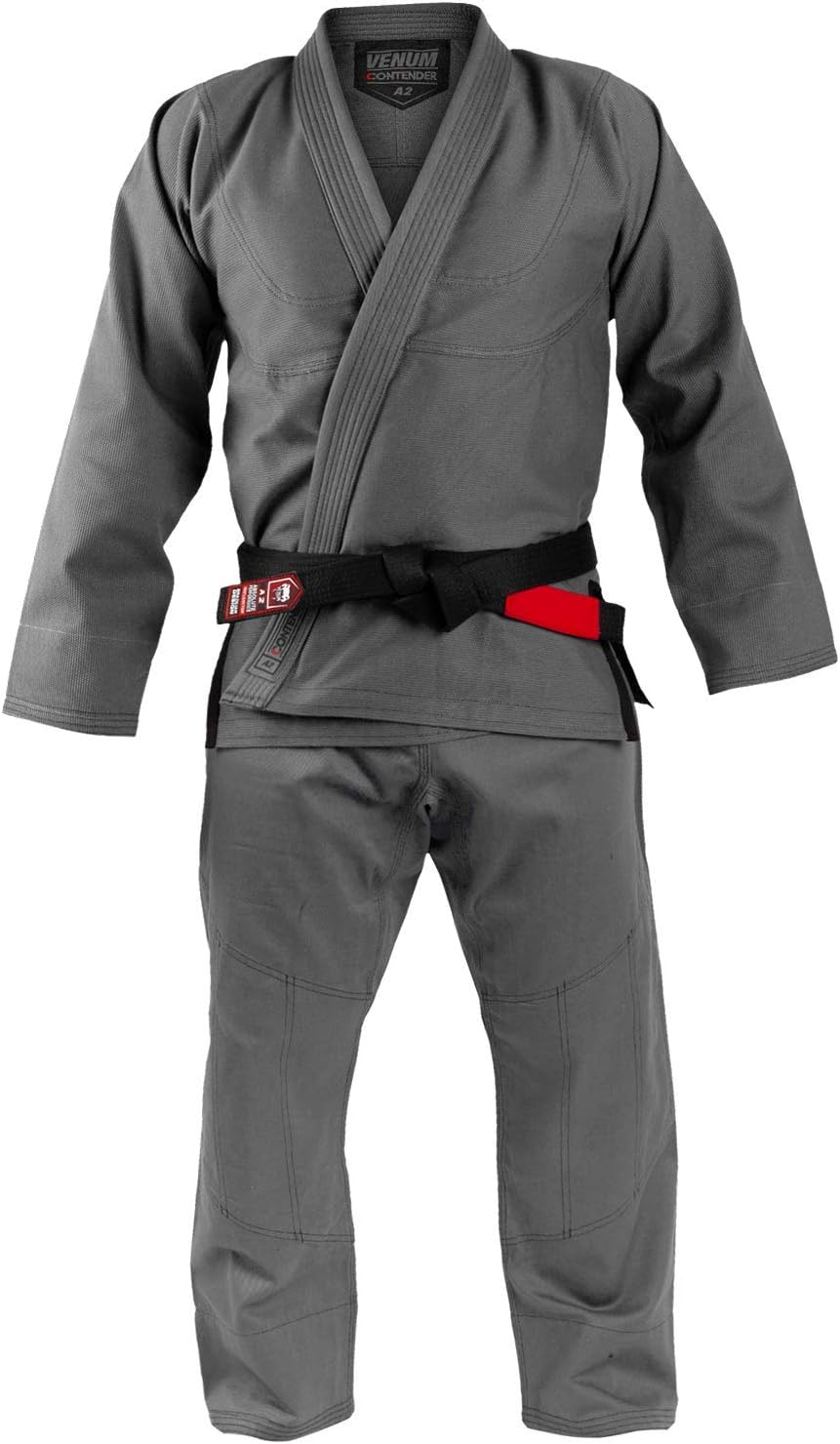 Venum Herren Contender Evo BJJ Kampfanzug Dunkelgrau A5, Dunkelgrau A5