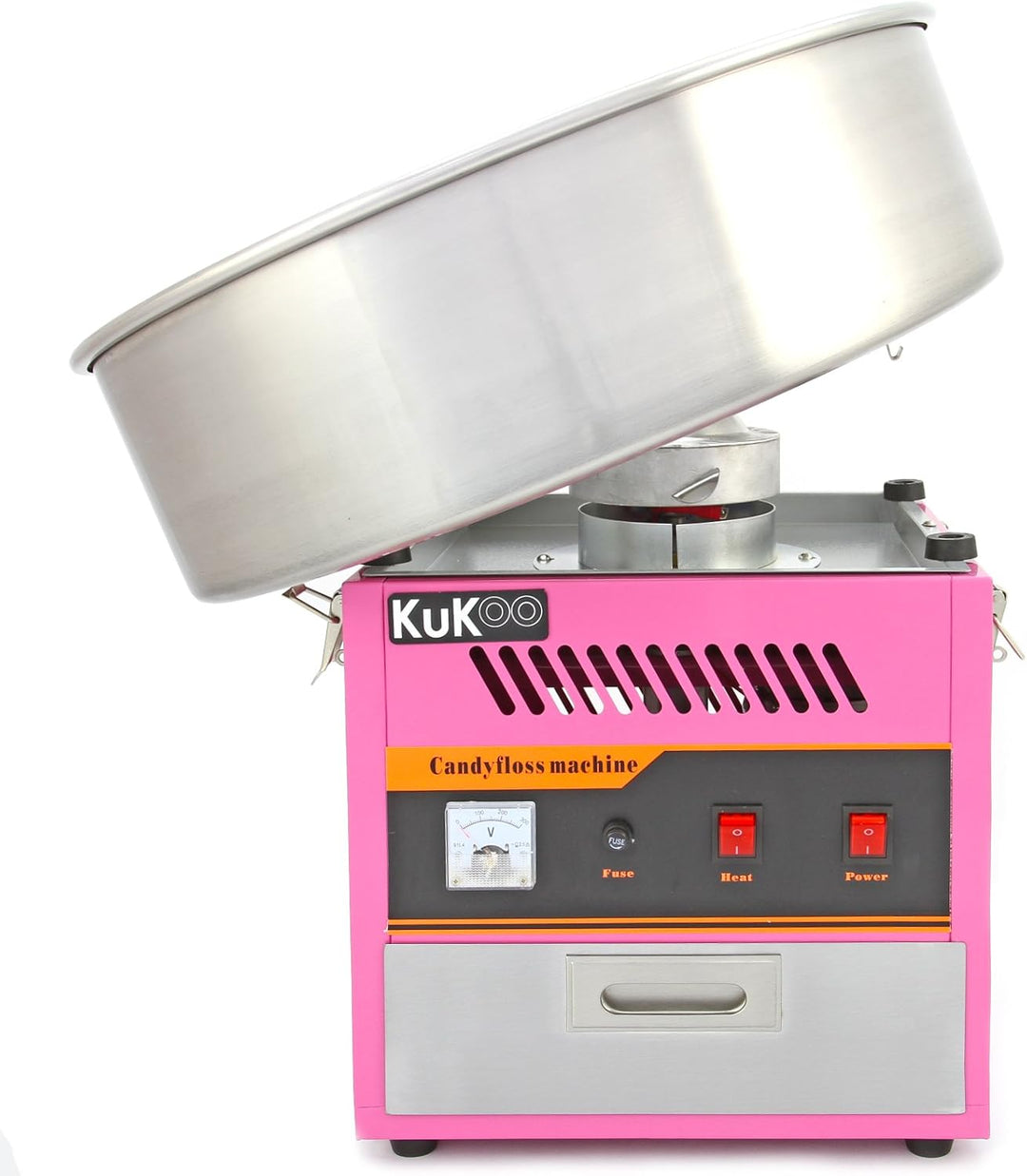 Retro Zuckerwattemaschine Zuckerwattenmaschine Zuckerwattegerät Gratis 500 Zuckerwattestäbchen aus H
