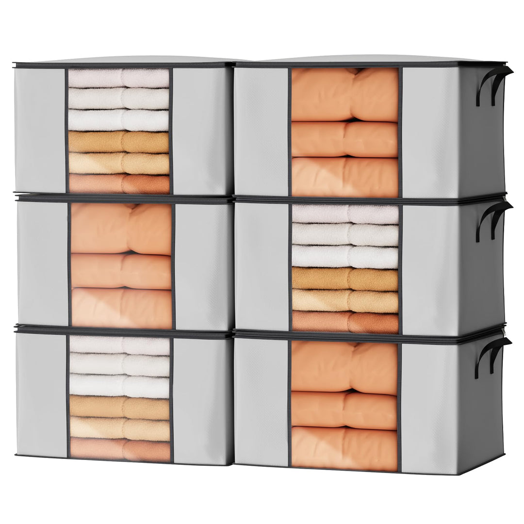 Oak & Tea 90L Aufbewahrungstaschen 3er-Set PE-beschichtet, wasserdicht, reissfest mit Griffen & PVC-