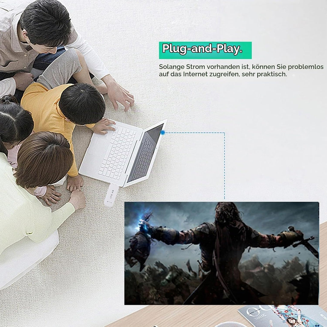 Dpofirs LTE Stick LTE 4G Dongle, 150Mbps USB WiFi Hotspot USB Netzwerk Adapte 4G LTE Surfstick USB-M