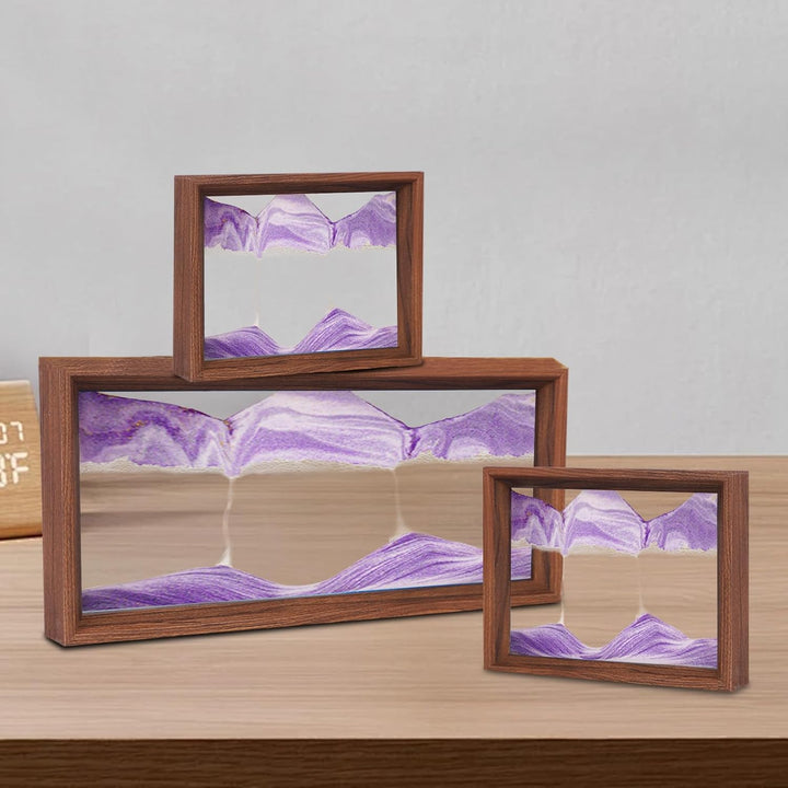 AzureLeap Sandbilder zum Drehen 3D Sandscape die Sandkunst in Tiefsee Fliessende Sandmalerei Sandbil