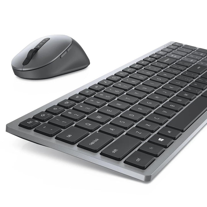 Dell KM7120W, Wireless, Multimedia, Tastatur und Maus Set, US International (QWERTY), schwarz