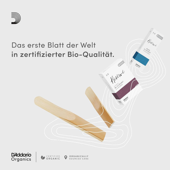 D'Addario Organisch Reserve Evolution Bb Klarinettenblätter - Rohrblätter für Klarinette - Das erste