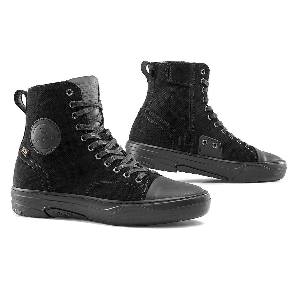 FALCO Lennox 3 Damen Motorrad Schuhe Schwarz 37 EU, Schwarz 37 EU