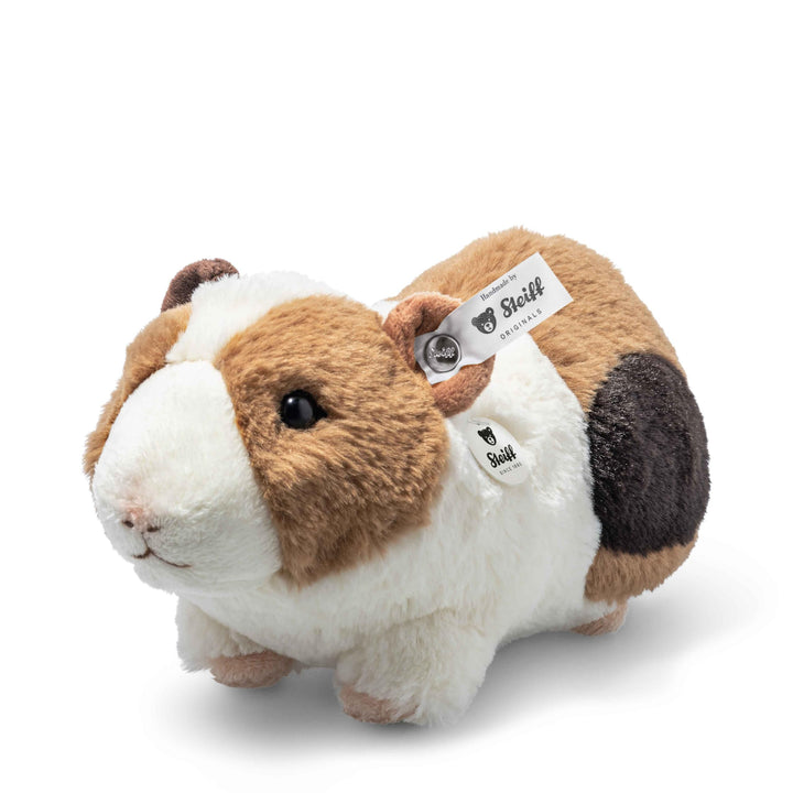 Steiff 074547 Teddies for Tomorrow Dalle Meerschweinchen mit Quietsche 22cm, Weiss/braun/schwarz