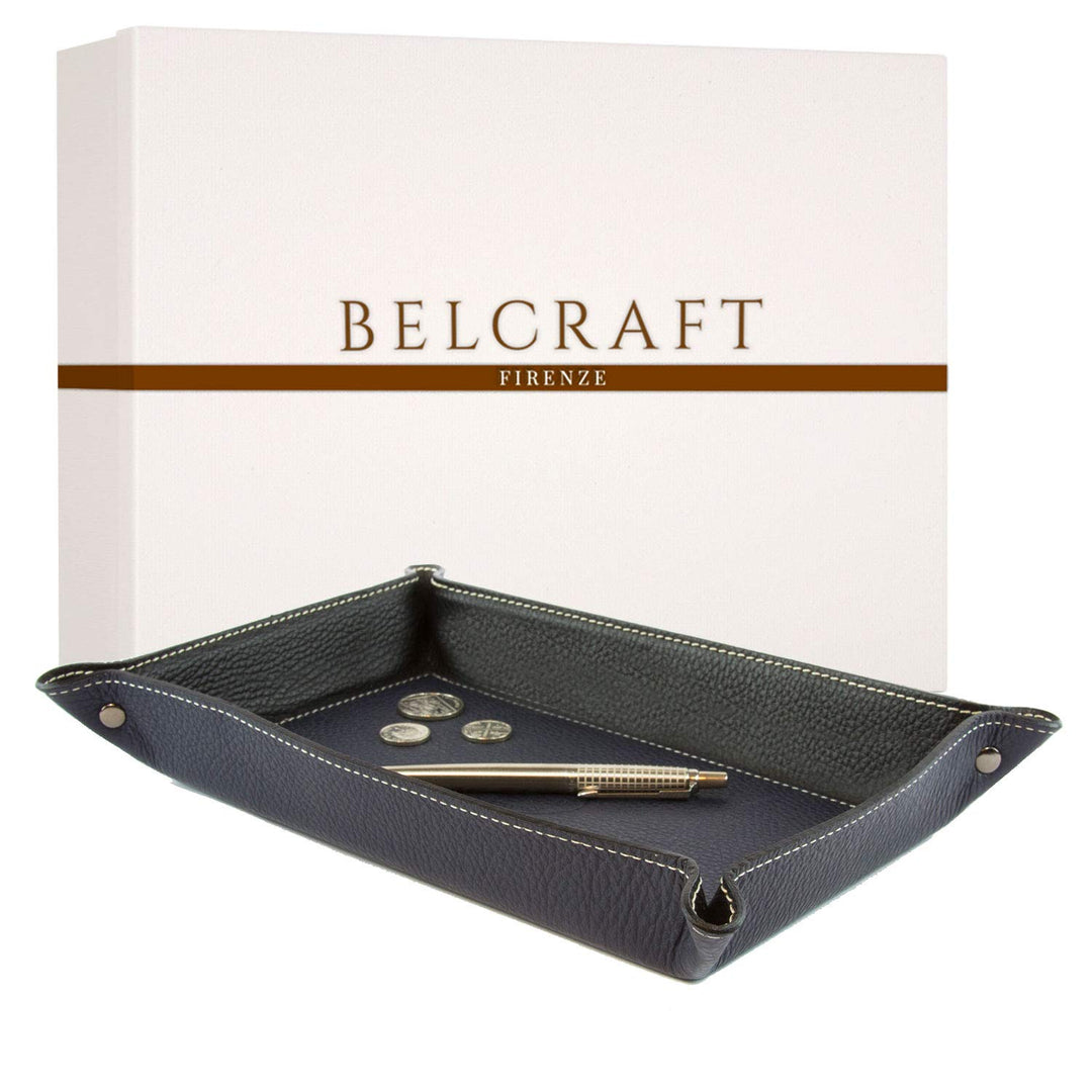 BELCRAFT Luni Taschenleerer Leder, Handgearbeitet in klassischem italienischem Stil, Ordentlich Tabl