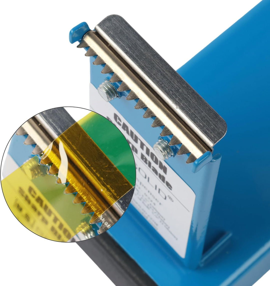 U.S. Solid Desktop-Multi-Roll-Klebebandabroller, 3,8 cm breit, 2,5 cm oder 7,6 cm Kern, Eisen, Blau