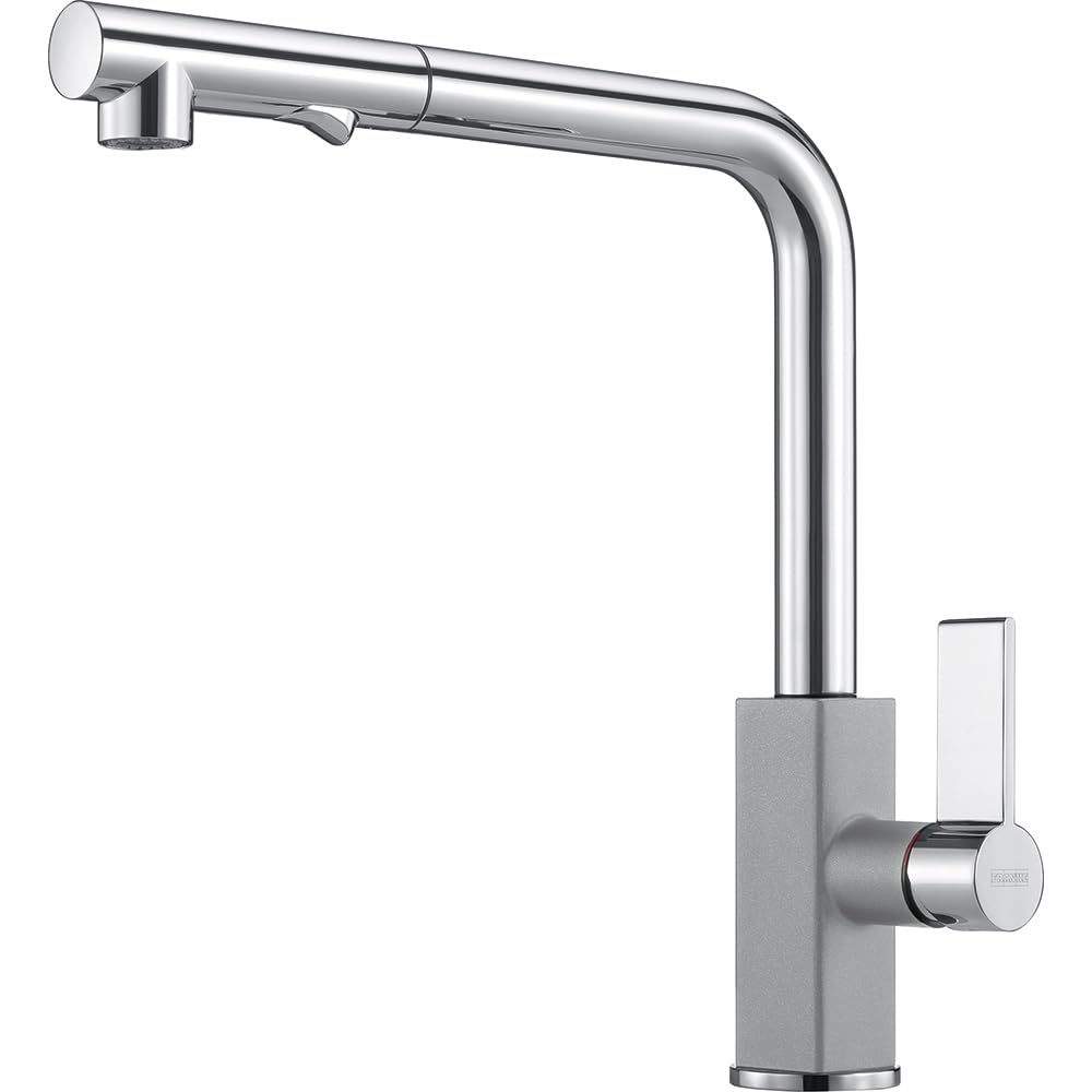 Franke MARIS PULL-OUT SPRAY 115.0392.369 Küchenbatterie verchromt/steingrau, Verchromt/Steingrau
