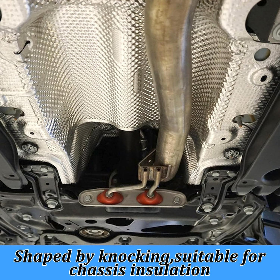Hitzeschutz Hitzeblech Geprägte 100cm x 40cm Fahrzeug Aluminisierter Hitzeschutzblech Reparatursatz