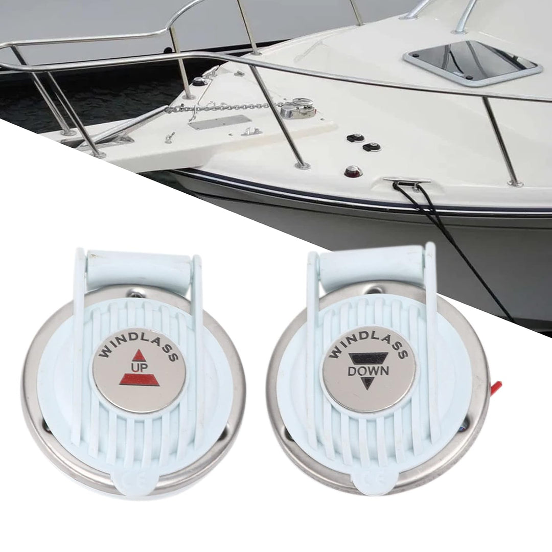 Ankerfussschalter, DC 12V/24V Ankerwinde Fussschalter Freisprecheinrichtung für Schiff für Winde