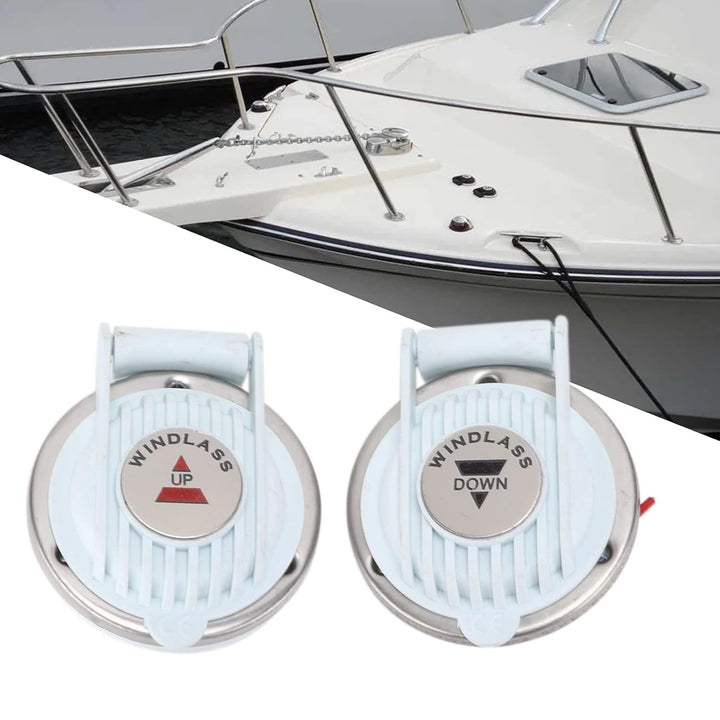 Ankerfussschalter, DC 12V/24V Ankerwinde Fussschalter Freisprecheinrichtung für Schiff für Winde