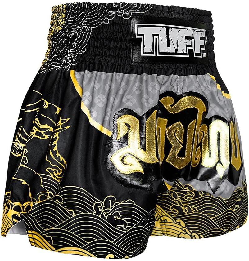 Tuff Sport Muay Thai Boxshorts Herren & Unisex Blau Grösse S Traditioneller Stil MMA Kickboxen Grapp