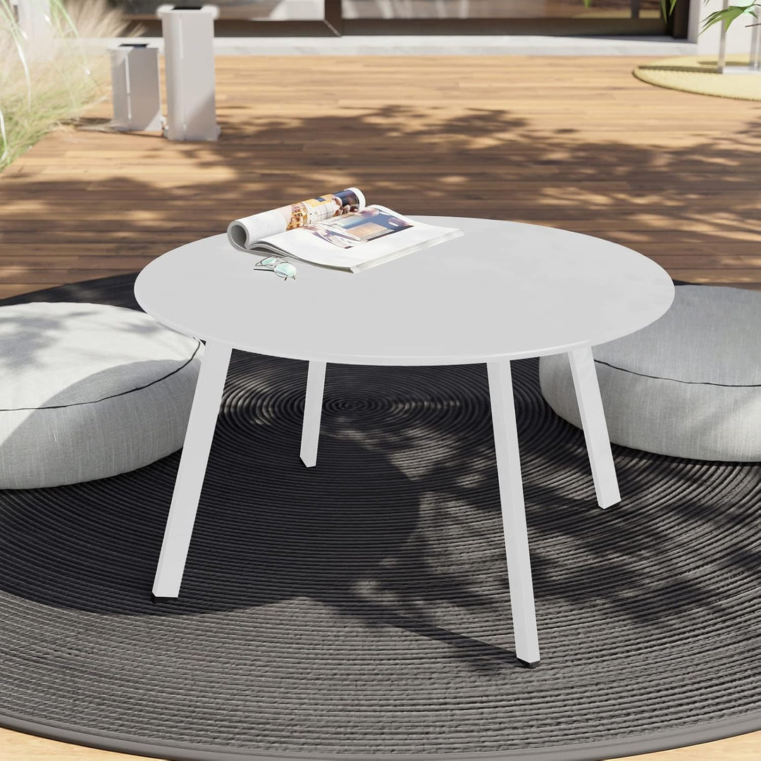 Grand patio Kaffeetisch Beistelltisch Outdoor Tisch Balkontisch, Einfacher Aufbau, Beistelltisch für
